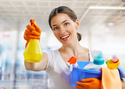 Professional end of tenancy cleaning in a modern kitchen