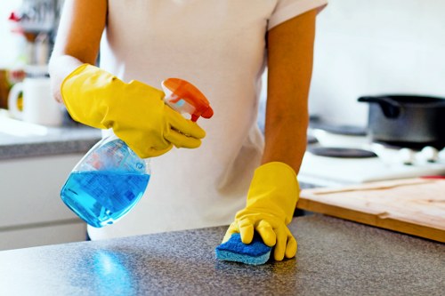 Professional regular cleaning supporting a tidy office environment
