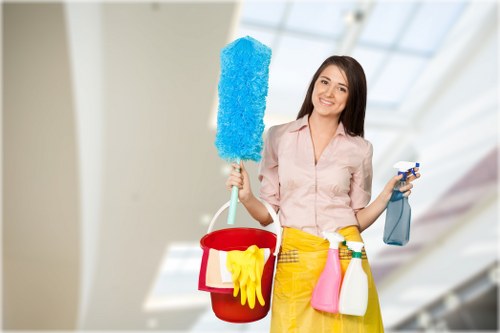 DIY oven cleaning supplies on a kitchen counter