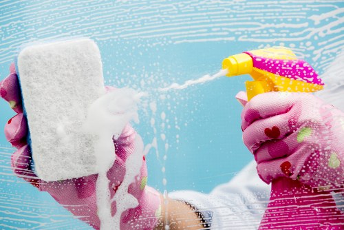 Deep cleaning bathroom surfaces during move out cleaning